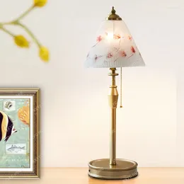 Table Lamps Hand-Painted Old Shanghai Chinese Desktop Bedside Lamp Living Room Bedroom Decoration Retro