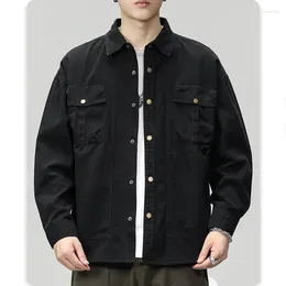 Men's Jackets Heavy Cargo Long Sleeve Shirt Senior Sense Of Fashion Brand Loose Casual Handsome Coat