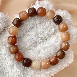 Strand Natural Bodhi Root Bracelet Hainan Old Type Bucket Chenzi Buddha Bead Finger Plate Play Toy Jewellery Yoga Anti Fatigue Gift