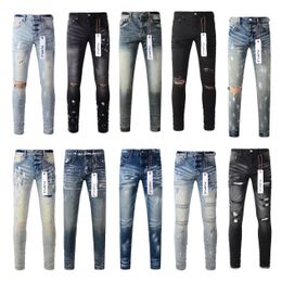 Designer Viola K33sbjk per Uomo Ksubi Jeans Skinny Moto Jnco Jeans Trendy Strappato Patchwork Foro Y2k Slim Legged Amirs Denim True Jeans