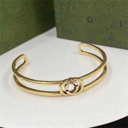 30% OFF Double Open with Adjustable Brass Material Popular Design Fashion Bracelet