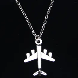 Chains 20pcs Fashion Necklace 27x21mm Aeroplane Plane Pendants Short Long Women Men Colar Gift Jewellery Choker