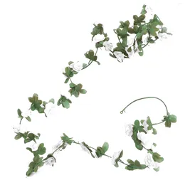 Decorative Flowers Artificial Wreath Imitation Flower Vine Christmas Decorations Garland Arch Pvc Home Wreaths