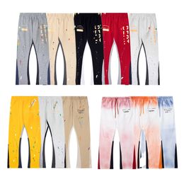 Pantaloni da uomo progetta tuta alte gamba larga gamba femminile beccellino punk binari coreano pantaloni grigio basket di basket jogging di alta qualità