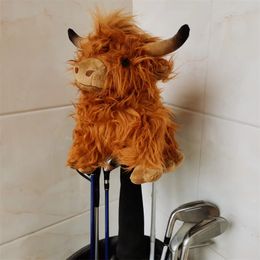 A Long-haired Yak Golf Driver Headcover Bull Golf Driver Woods Head Covers 231229
