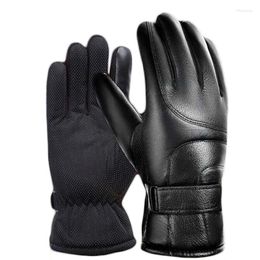 Disposable Gloves Men's Winter Fleece Lined Padded Warm Keeping Wind-Proof And Cold Protection Non-Slip Cotton