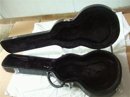 Black Hard Case for LP Electric Guitar with Black Lining Can Custom LOGO SIZE In Stock Free Shipping