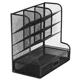 Decorative Figurines File Storage Box Metal Pen Holder For Desk Pencil Supplies Organiser With Mesh Design Rack Boxes