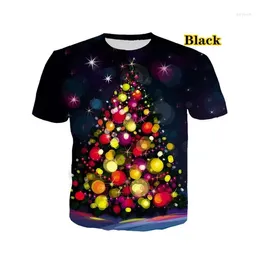 Men's T Shirts 2024 Christmas Party 3d Pattern Clothing Fashion Short Sleeve Men T-shirt