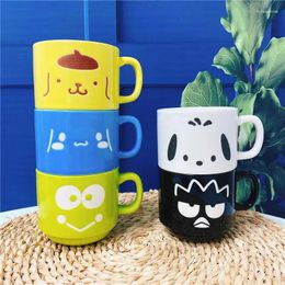 Mugs Ceramic Water Cup Pudding Dog Yugui Big Eye Frog Japanese Cute Mug High Temperature Porcelain Stacking