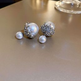 C-shaped Large Sense of Niche Design, Irregular Pearl Earrings with A and Cool Temperament. Earrings