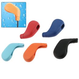 9Pcs Golf Iron Head Covers Set TPE Waterproof Open Window Golf Headcover Red Blue Black Orange Club Heads Protector 11.5*11*4cm 231229