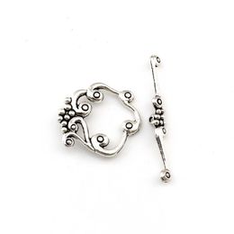 50 Sets Antique Silver Zinc Alloy OT Toggle Clasps For DIY Bracelets Necklace Jewelry Making Supplies Accessories F-69316c