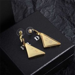 35% OFF Pujia Inverted Triangle New with P Letter Light Luxury High Quality Mesh Red Men's Women's and Earrings