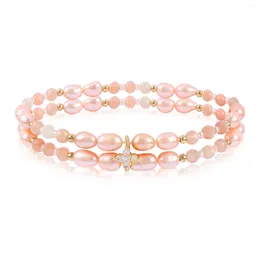 Charm Bracelets NEKOL Bracelet With Pearls Luxury Jewelry Accessories Gifts Ladies Girls Wholesale Jewellery Fashion Beads For Women