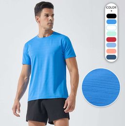 LL Outdoor Men's Sport T Shirt Mens Quick Dry Sweat-wicking Short Top Men Wrokout Sleeve DT-905 Fashion Brand Clothes436346