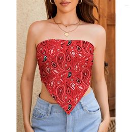 Women's Swimwear 2024 Summer Sexy Chest Wrap Tops For Women Backless Top Straight Neck Strapless Off-Shoulder Tanks
