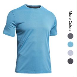 LL Outdoor Men's Sport T Shirt Mens Quick Dry Sweat-wicking Short Top Men Wrokout Sleeve LL47 Fashion Brand Clothes355