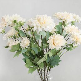 Decorative Flowers Simulated Plant Prunus Mume Meiren Artificial Dahlia Trees Bonsai Random Variety Without Flower Pot