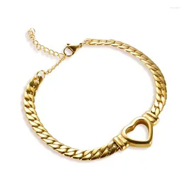 Necklace Earrings Set 316L Stainless Steel Vintage Hip Hop Love Woven Bracelet Punk Cuban Chain Fashion Jewellery