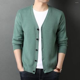 Men's Sweaters Top Grade Autum Brand Fashion Knitted Men Cardigan Sweater Woollen Korean Casual Coats Winter Jacket Mens Clothing 2024