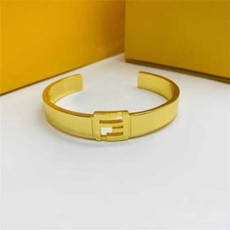 28% OFF New personality Simple street English alphabet Separation Brass material High quality Fashion bracelet Female