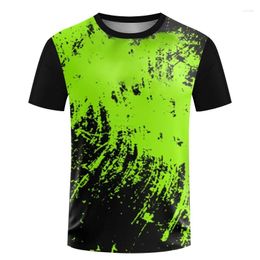 Men's T Shirts 2024 Summer Breathable T-shirts Ultrathin Women's Training Badminton Jersey Table Tennis Boys' Running Short Sleeve