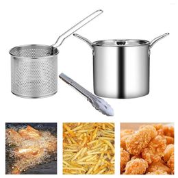 Pans Deep Fryer Pot Multifunction Cooking Frying Basket With Strainer For Party Home Picnic Restaurant Dining Room