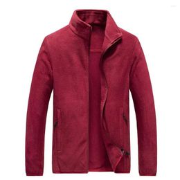 Men's Jackets Thick Polar Fleece Jacket Autumn Winter Outdoor Camping Hiking Thermal Coral Velvet Coat Female Mountaineering Clothes