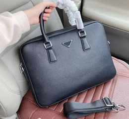 pra bag Designer Briefcases Fashion Unisex Laptop Zipper BriefcaseMen Computer Package Luxury Women Handbag with a wide strap