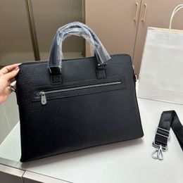 Luxury Men's Briefcase, Saffiano Leather, Computer Genuine Leather, Messenger Bag, Designer Business Crossbody Bag, Document Case, Laptop Bag, TravelingBag, Handbag Tote