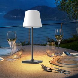Table Lamps Cordless LED Desk Lamp USB Rechargeable Stepless Dimming Portable Night Light For Living Room El Restaurant Easy To Use