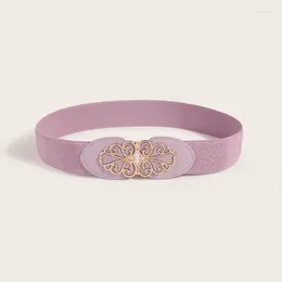 Belts 2024 Women's Sweater Belt Versatile Flower Decoration Elastic Autumn And Winter Spot Accessories