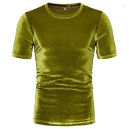 Men's T Shirts 2024 Summer Casual Solid Short Sleeve T-shirt Korean Fashion Versatile Round Neck Half Top