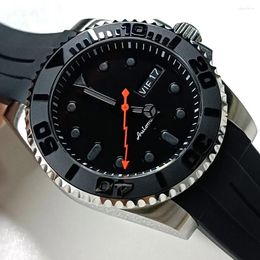 Wristwatches 40.5mm Have Inner Ring NH35 Watch Diving Automatic Mechanical Sapphire Glass Custom Logo Stainless Steel Waterproof Watches