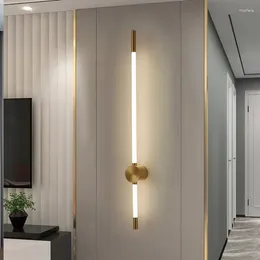 Wall Lamp Indoor Home Led Modern Gold&Black Sconce For Living Room Bedroom Bedside Corridor Aisle Hallway Night Light