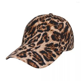 Ball Caps Leopard Background Baseball Cap Women Men Snapback Classic Style Hat