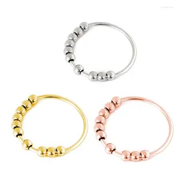 Cluster Rings 925 Sterling Silver Beaded Open For Women 2024 Trend INS Simple Style Lady Fashion Jewellery