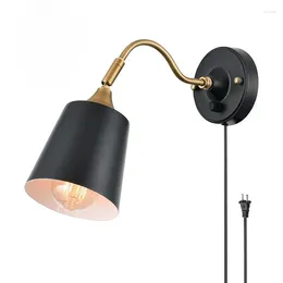 Wall Lamp Modern Minimalist T Iron Bedroom Bedside Nordic Creative Living Room Plug-in