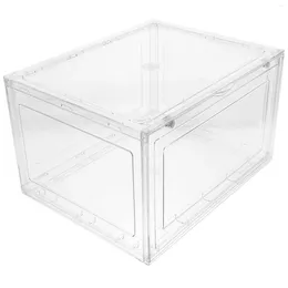 Plates Plastic Containers Large Capacity Transparent Bread Box Kitchen Rack Storage Bin For Countertop Holder