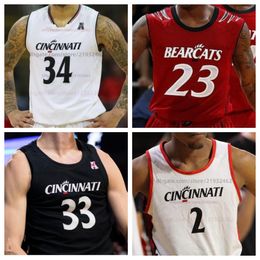 Customzied CJ Fredrick Jr. College Cincinnati Bearcats basketball jersey Custom Any Name Number Men Women Youth Jerseys ALL STITCHED Aziz Bandaogo