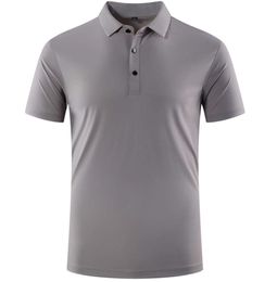 Lu Sports Men's Polo Shirt Mens Quick Dry Sweat-wicking Workout Short Top Men Sleeve SL12 Plus Size 5XL 965