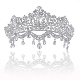 Hair Clips Women's Korean-Style Full Rhinestone Crown For Bride Wedding Accessories Birthday Party