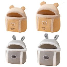 Cat Carriers Winter Pet Plush Kitten Carrying Bag Dogs Windproof Backpack
