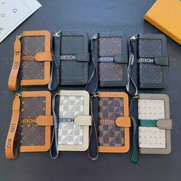 Luxury iPhone Phone Cases 15 14 13 Pro Max Leather Card Wallet Hi Quality Purse 18 17 16 15pro 14pro 13pro 13 12 11 Samsung S24 S23 S22 Plus Ultra Purse with Logo Box
