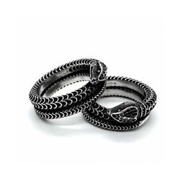 26% OFF Gu Jia's vintage three-dimensional double 925 silver snake ring as a Valentine's Day gift