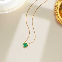 Designer VanCA Jewelry Luxury Accessories Ten Flower Pendant Necklace Lucky Four Leaf Grass 10 Flower Necklace Collar Chain Fritillaria Necklace Agate R40H