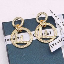 22% OFF Korean Version New Fashion Circle F Parental Earrings Feminine Personality Simple Geometric Eardrop Jewelry