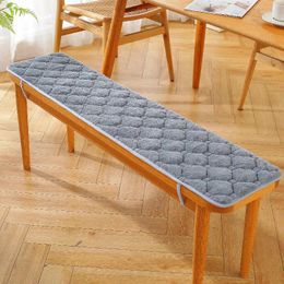 Pillow Solid Plush Long Bench Mahogany Thickened Customised Wood Sofa Card Seat For Winter