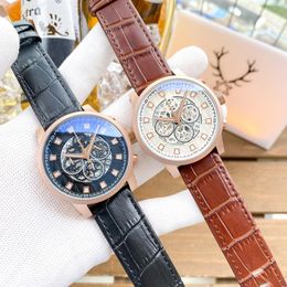 Top-Uhren für Herren, Designer-Top-Mode, geklonte AAA-Uhr, 44 mm, Edelstahl, Timing, multifunktional, Nachtlicht, wasserdicht, Luxus-Saphirglas, überlegene Uhr